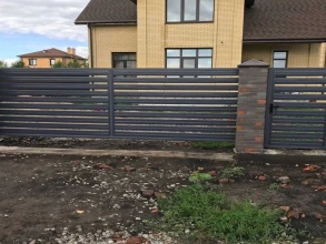 Забор жалюзи 72 метра фото в Приморск-Ахтарском